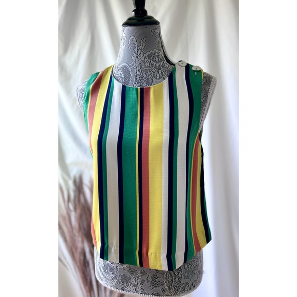 Gilli Bold Striped Sleeveless Blouse - Picture 5 of 9